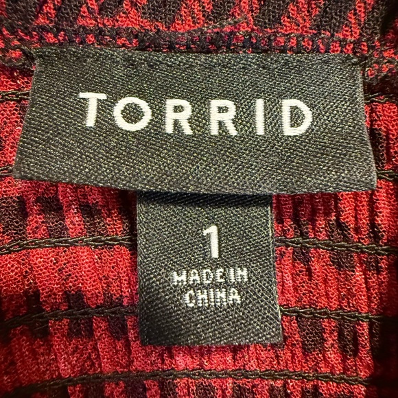 Torrid Red and Black Plaid Mini Dress - Picture 5 of 5